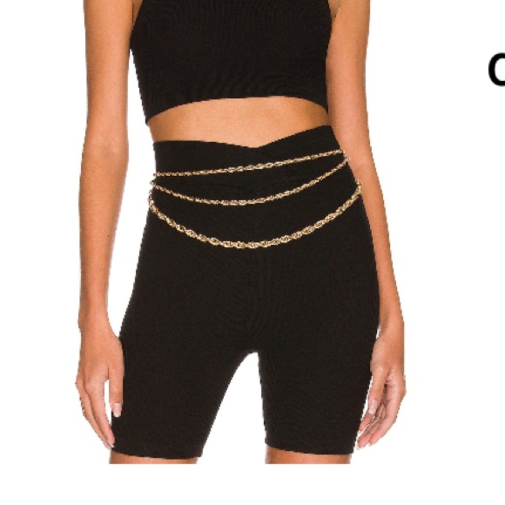 shashi tres belt in gold